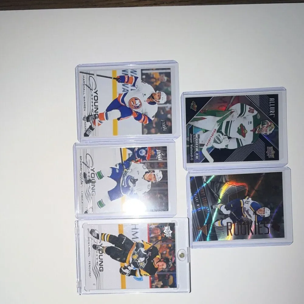 Upper Deck 2020-21 NHL Young Guns & Allure Rookie 9-Card  Lindblom, Kindel. OBO